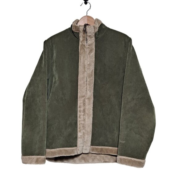 Woolrich Jacket Woman Large Corduroy Shacket Gorpcore Y2K Grunge Dary Ivy Lined - Picture 1 of 11